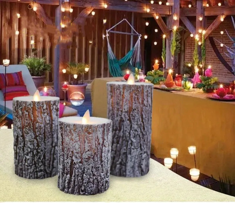 NUPTIO Lanternes en Bois Bougies D'intérieur: Lanterne Décorative À LED pour Le Salon Et L'extérieur 23.5cm de Hauteur Bougies de Noël Cheminée en Métal avec Minuterie de Contrôle À Distance