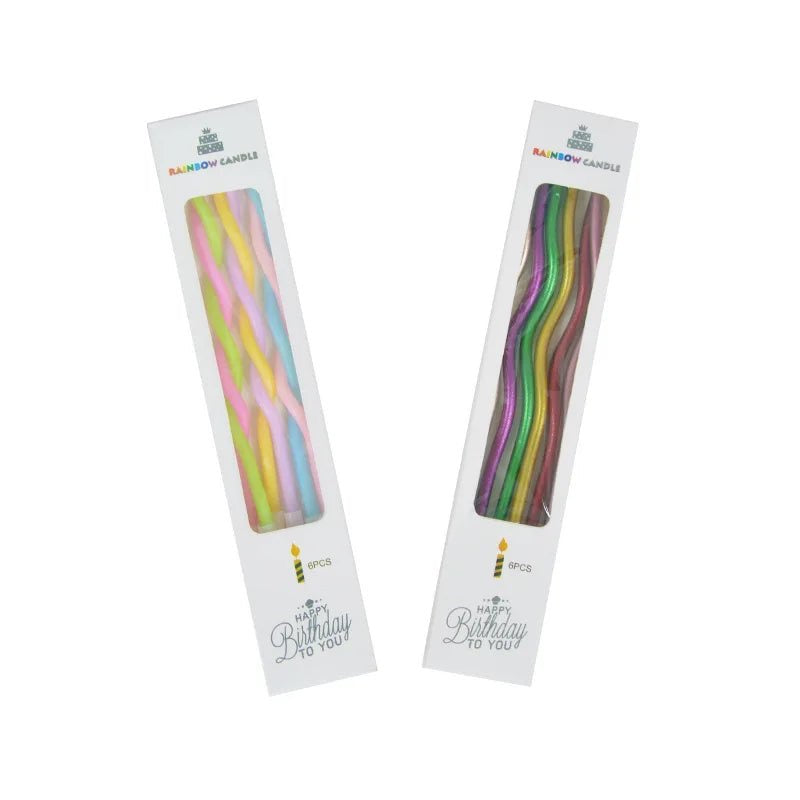 Bougie Anniversaire Spirale Multicolore