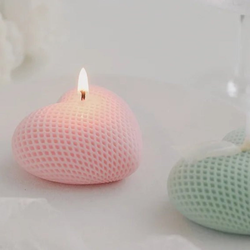 Bougie Décorative Cœur Élégant