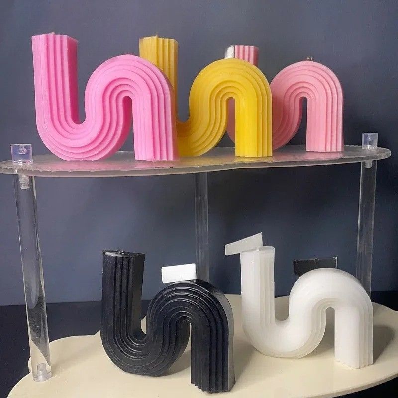 Bougie Décorative Géométrique Originale