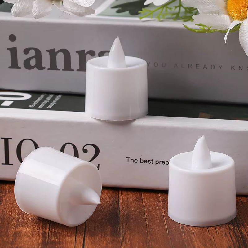 Bougie Led Chauffe Plat en Lot Blanc Froid