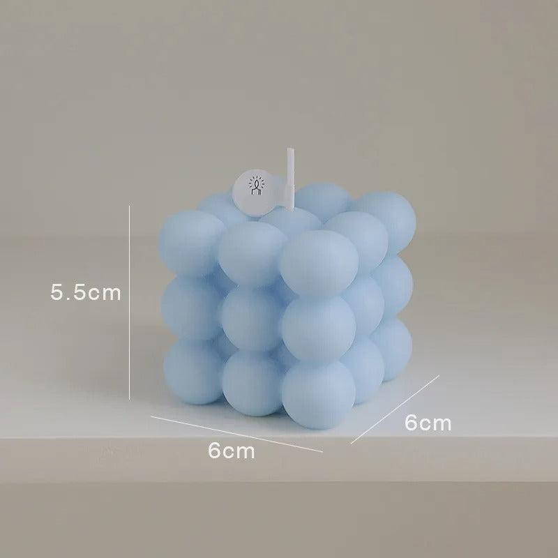 Bougie Parfumée Cube Originale, avec ses dimensions
