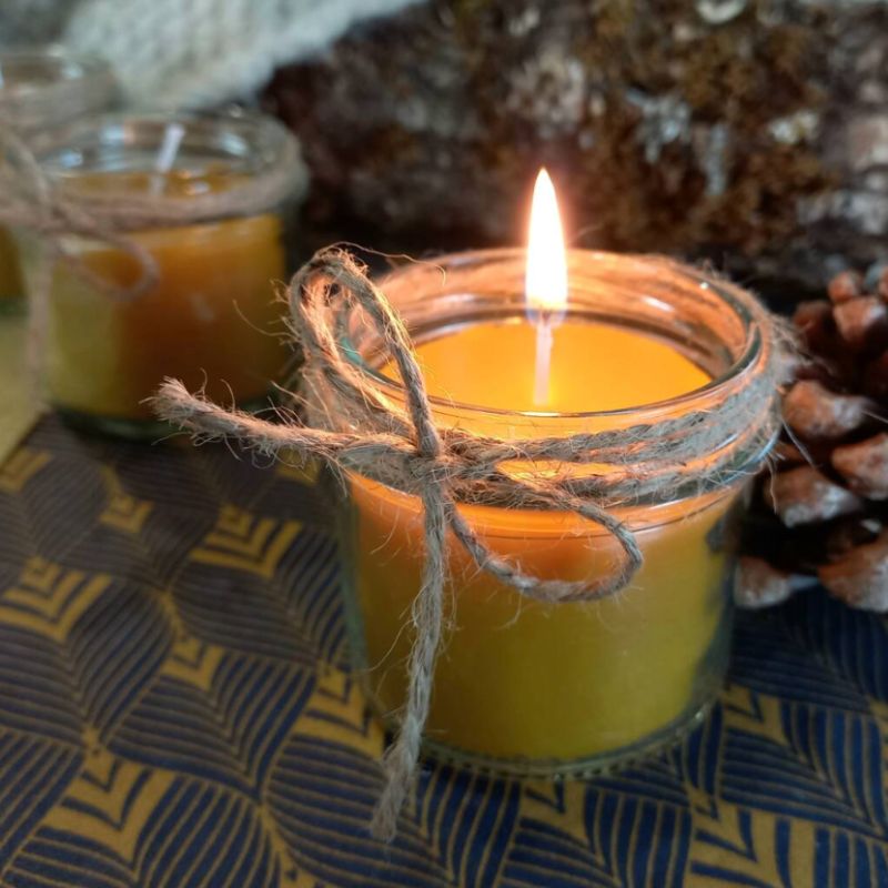 Matériel Bougie Cire d'Abeille Jaune
