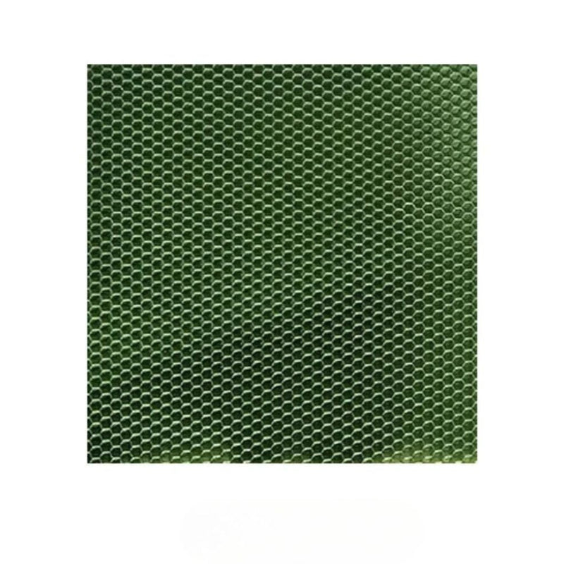Matériel Bougie Feuille de Cire Nid d'Abeille Coloré, de couleur verte .