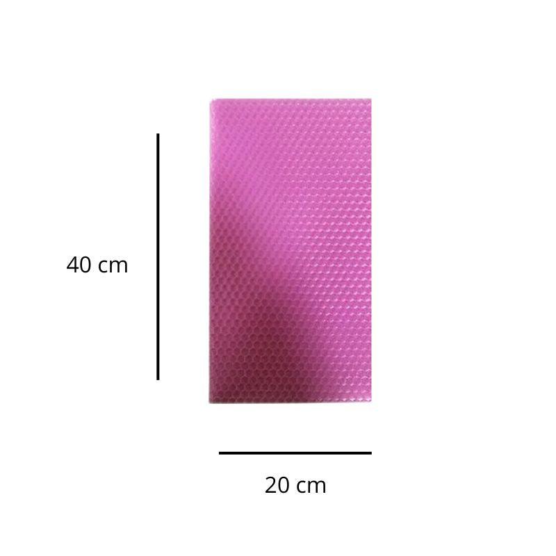 Matériel Bougie Feuille de Cire Nid d'Abeille Lot, avec ses dimensions.