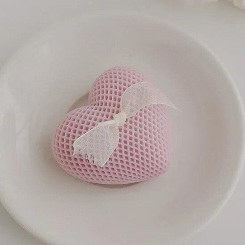 Bougie Décorative Cœur Élégant