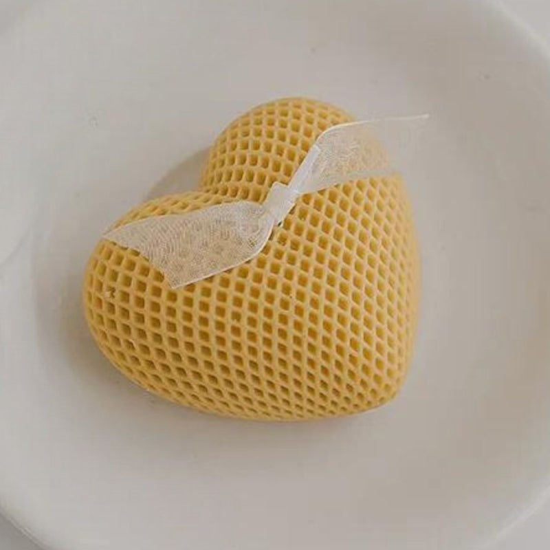Bougie Décorative Cœur Élégant