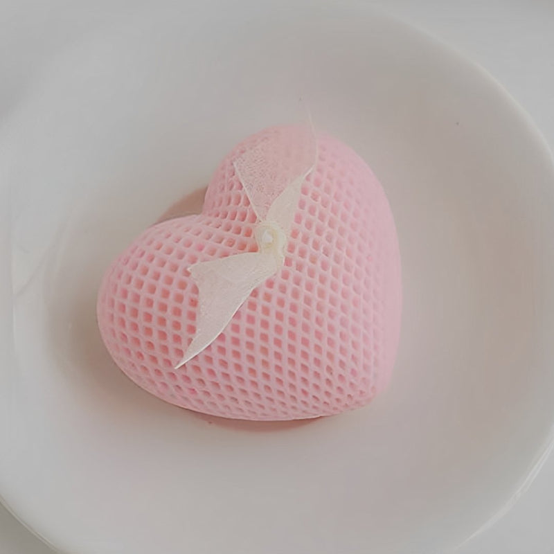 Bougie Décorative Cœur Élégant