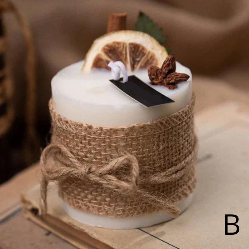 Bougie Parfumée Fleur Sèche Pilier Romantique Chic