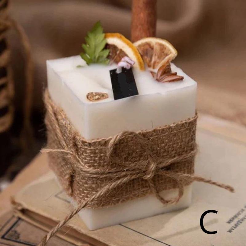 Bougie Parfumée Fleur Sèche Pilier Romantique Chic