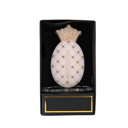 Bougie Anniversaire Chiffre Couronne Blanche et Or