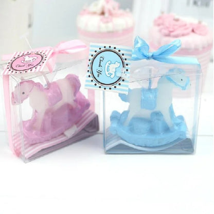 Bougie Baby Shower Cheval à Bascule Pack 10 pièces