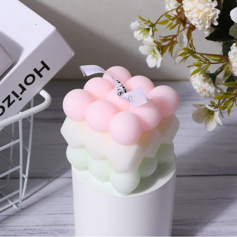 Bougie Décorative Bubble Coloré
