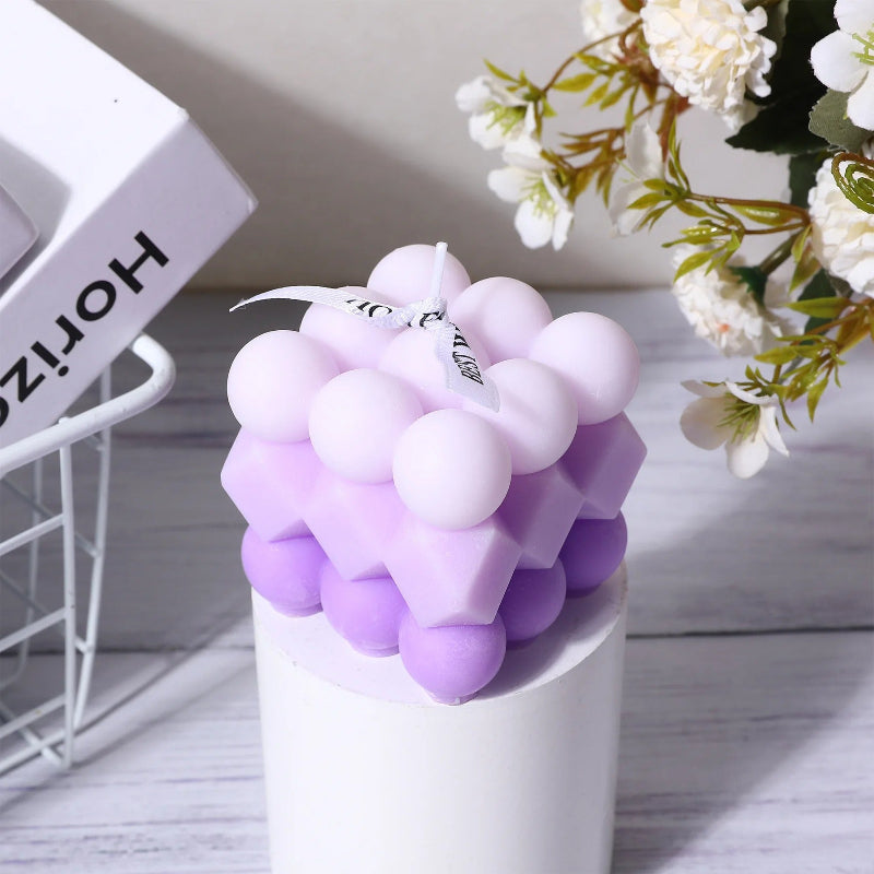 Bougie Décorative Bubble Coloré