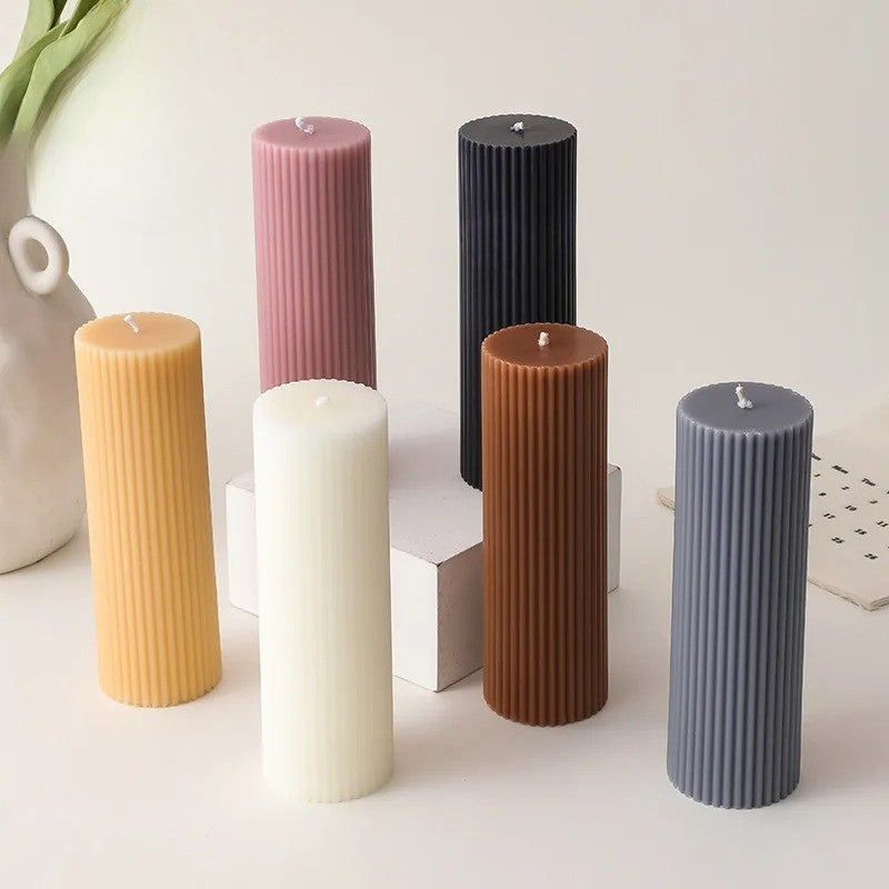 Bougie Décorative Pilier Contemporain