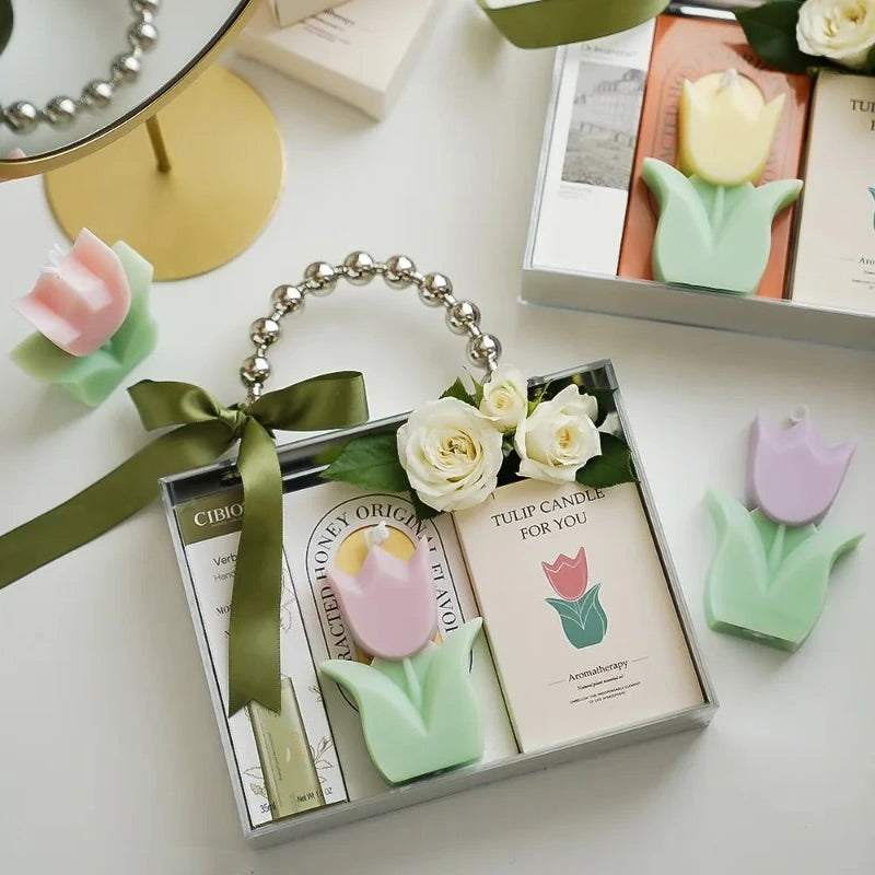 Bougie Décorative Tulipe Parfumée