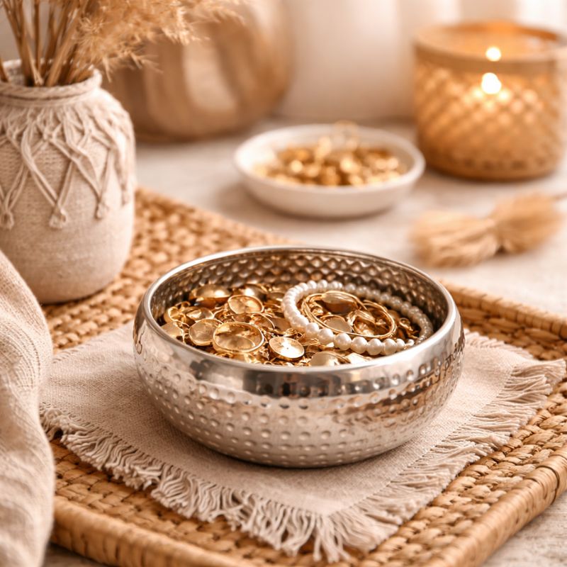 Bougie Perles Duo Design