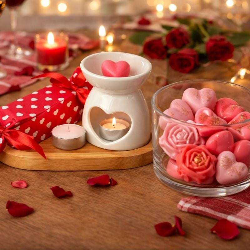 Bougie Saint Valentin Coffret Romantique