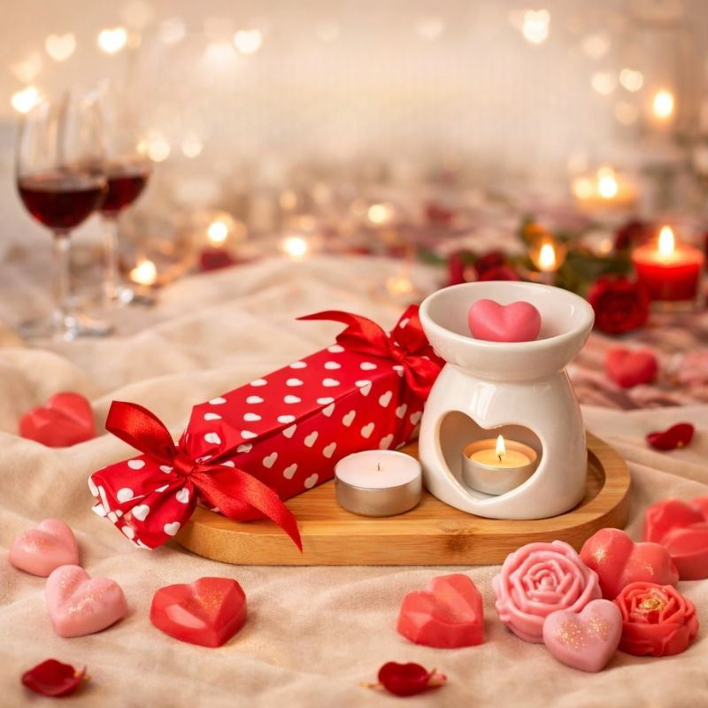 Bougie Saint Valentin Coffret Romantique