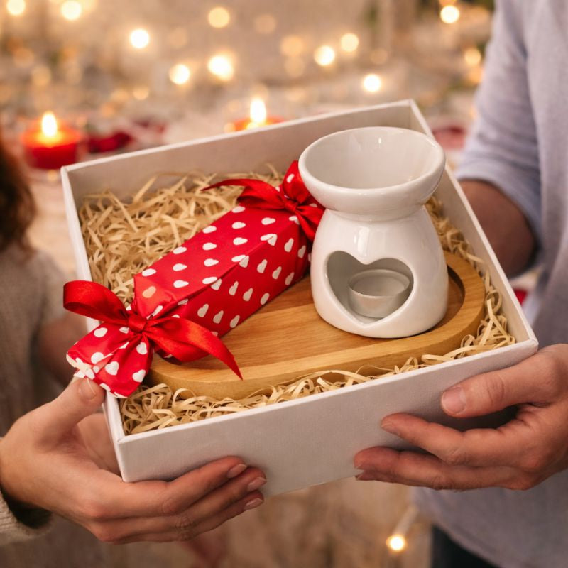 Bougie Saint Valentin Coffret Romantique