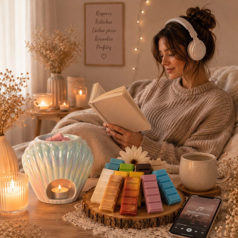 Brule Parfum Coquillage Nacré et Fondants Parfumés pour une Ambiance Bien-Être à la Maison.