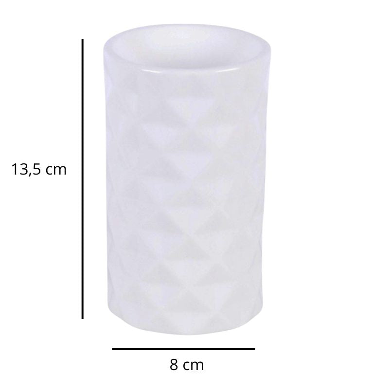 Brule Parfum Design Organique, avec ses dimensions et sur fond blanc.