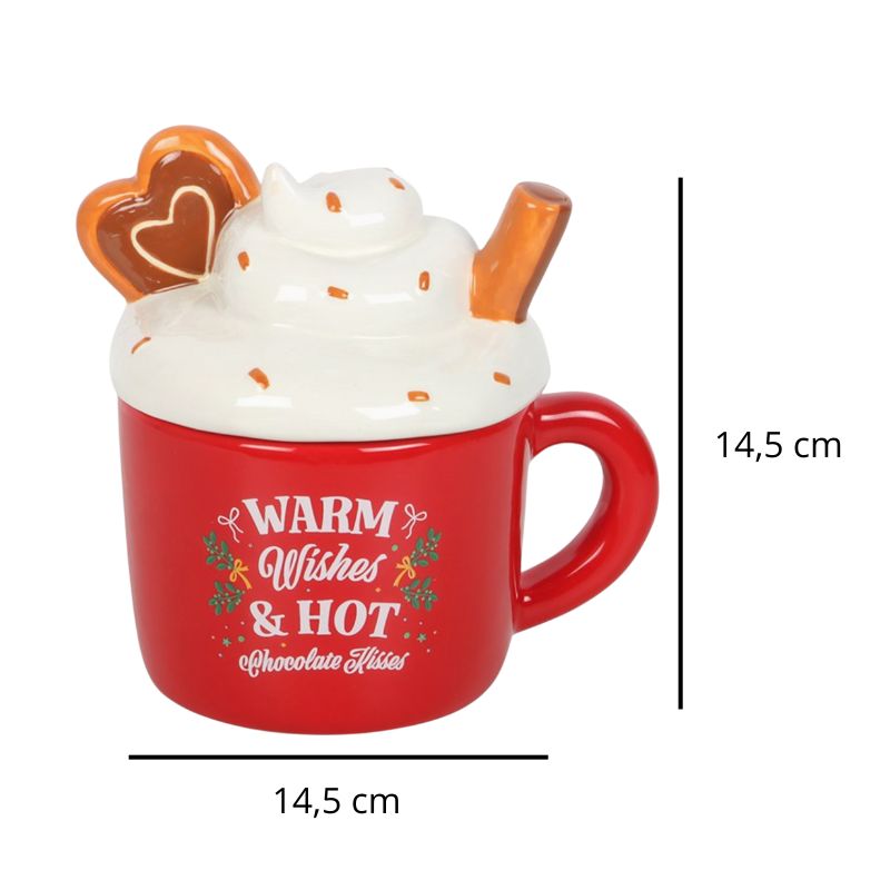 Brule Parfum XL Gourmandise de Noël, avec ses dimensions et sur fond blanc. 