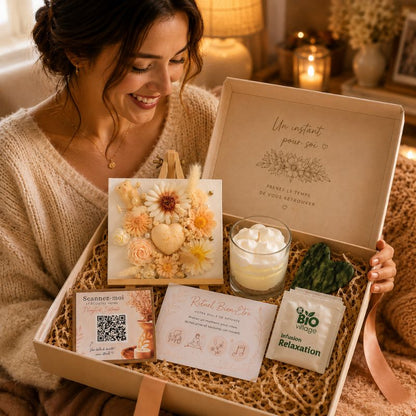 Coffret Bougie Cadeau – Relaxation Florale