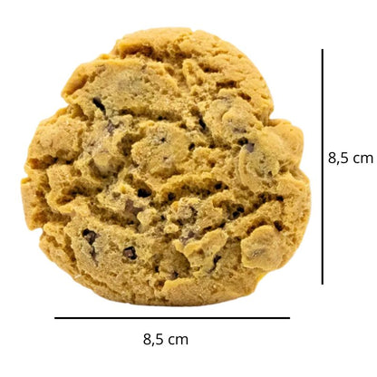 Fondant Parfumé Biscuit Cookie, avec ses dimensions et sur fond blanc.