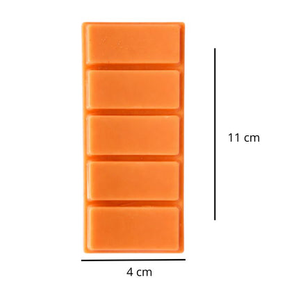 Fondant Parfumé Mirabelle Snapbar, avec ses dimensions et sur fond blanc.