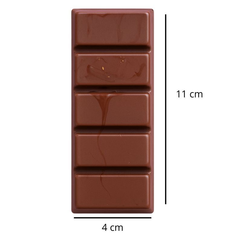 Fondant Parfumé Snapbar Cola, avec ses dimensions et sur fond blanc.