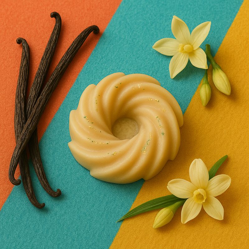 Fondant Parfumé Spirale Vanille, ambiance des îles.