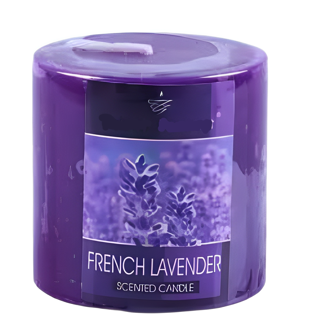 Bougie Décorative Pilier Parfumé Rose Violet