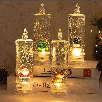 Bougie De Noël Led Pilier - La Bougie Féerique