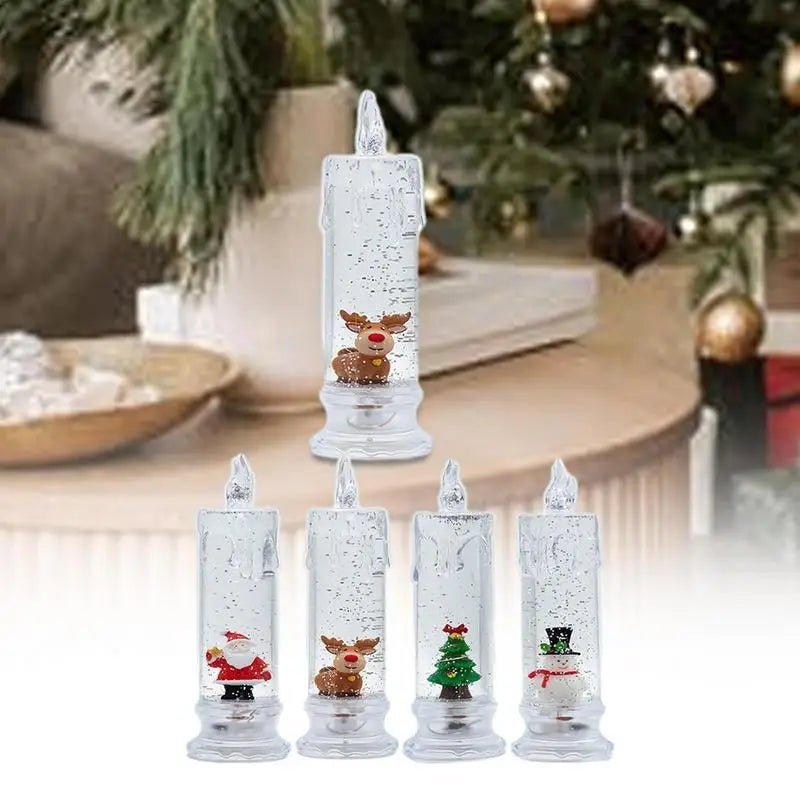 Bougie De Noël Led Pilier - La Bougie Féerique